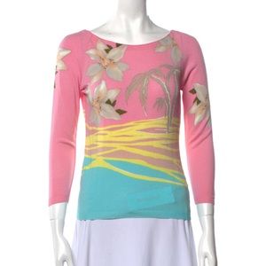 Blumarine Bateau Neckline Top